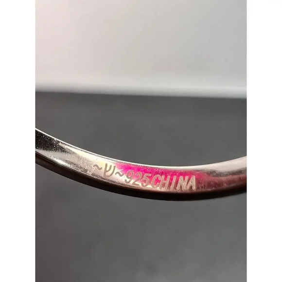 Cubic zirconia heart ring in sterling silver size 9 - Picture 9 of 11